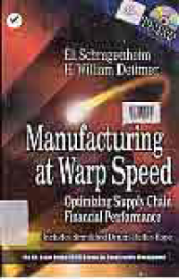 Image of MANUFACTURING AT WARP SPEED: Optimizing Supply Chain Financial Performance + CD