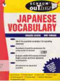 SCHAUM'S OUTLINE OF JAPANESE VOCABULARY