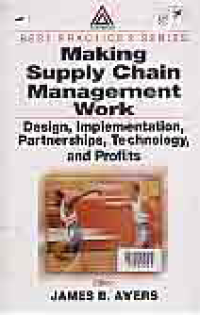 Image of MAKING SUPPLY CHAIN MANAGEMENT WORK; DESIGN, IMPLEMENTATION, PARTNERSHIP, TECHNOLOGY, AND PROFITS