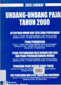 Image of UNDANG-UNDANG PAJAK TAHUN 2000