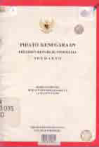 Image of PIDATO KENEGARAAN PRESIDEN REPUBLIK INDONESIA SOEHARTO