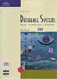 Image of DATABASE SYSTEMS; DESIGN, IMPLEMENTATION AND MANAGEMENT