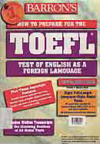 Image of HOW TO PREPARE THE TOEFL TEST OF ENGLISH AS A FOREIGN LANGUAGE