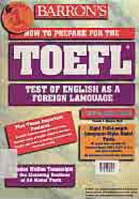 HOW TO PREPARE THE TOEFL TEST OF ENGLISH AS A FOREIGN LANGUAGE