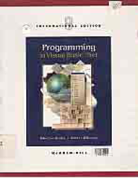 Image of PROGRAMMING IN VISUAL BASIC.NET + CD