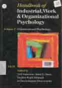 Image of HANDBOOK OF INDUSTRIAL, WORK & ORGANIZATIONAL PSYCHOLOGY VOL 2
