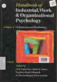 HANDBOOK OF INDUSTRIAL, WORK & ORGANIZATIONAL PSYCHOLOGY VOL 2