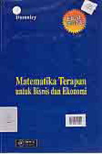 MATEMATIKA TERAPAN UNTUK BISNIS DAN EKONOMI