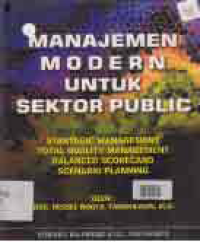 MANAJEMEN MODERN UNTUK SEKTOR PUBLIC