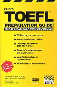 TOEFL PREPARATION GUIDE, TEST OF ENGLISH AS A FOREIGN LANGUAGE + CD