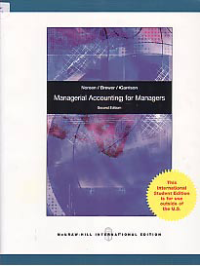 MANAGERIAL ACCOUNTING FOR MANAGERS