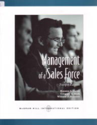 Image of MANAGEMENT OF A SALES FORCE
