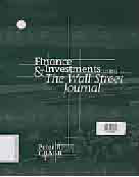 FINANCE & INVESTMENTS USING THE WALL STREET JOURNAL