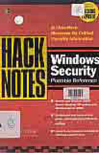 HACK NOTES WINDOWS SECURITY PORTABLE REFERENCE