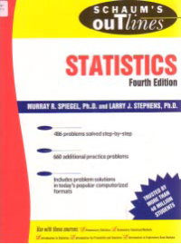 Image of SCHAUM'S OUTLINES: THEORY AND PROBLEMS OF STATISTICS