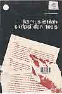 Image of KAMUS ISTILAH SKRIPSI & TESIS