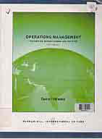 Image of OPERATIONS MANAGEMENT : INTEGRATING MANUFACTURING AND SERVICES + CD