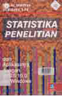 Image of STATISTIKA UNTUK PENELITIAN dan Aplikasinya dengan SPSS 10.0 for Windows