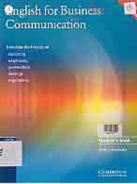 Image of ENGLISH FOR BUSINESS COMMUNICATION : A Modular Short Course On Socialising, Telephoning, Presentations