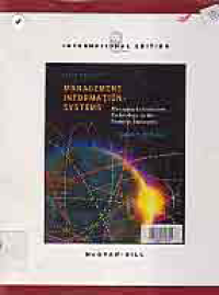 Image of MANAGEMENT INFORMATION SYSTEMS : Managing Information Technology in the Business Enterprise