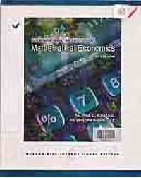 FUNDAMENTAL METHODS OF MATHEMATICAL ECONOMICS