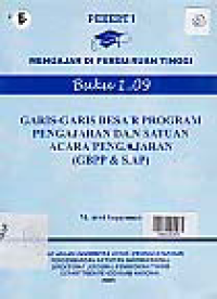 Image of GARIS - GARIS BESAR PROGRAM PENGAJARAN DAN SATUAN ACARA PENGAJARAN (GBPP & SAP)