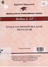 Image of EVALUASI PROSES BELAJAR MENGAJAR BUKU 2.10