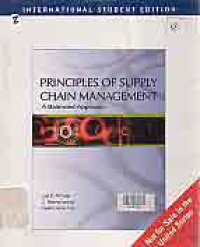 Image of PRINCIPLES OF SUPPLY CHAIN MANAGEMENT A BALANCED APPROACH