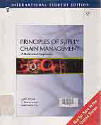 PRINCIPLES OF SUPPLY CHAIN MANAGEMENT A BALANCED APPROACH