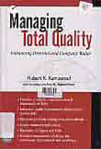 MANAGING TOTAL QUALITY: Enhancing Personal and Company Value