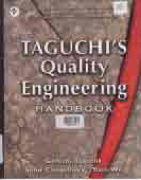 Image of TAGUCHI'S QUALITY ENGINEERING HANDBOOK