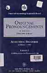 Image of ORIGINAL PRONOUNCEMENTS OF ACCOUNTING STANDARDS AS OF JUNE 1, 2005: FASB STATEMENTS OF STANDARDS 1-120