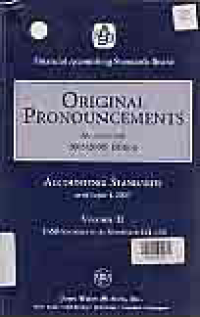 ORIGINAL PRONOUNCEMENTS OF ACCOUNTING STANDARDS AS AMENDED 2005/2006 EDITION