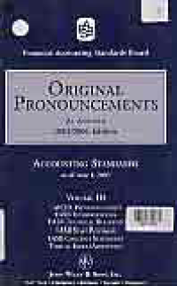 ORIGINAL PRONOUNCEMENTS ACCOUNTING STANDARDS OF JUNE 1, 2005