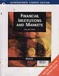 Image of FINANCIAL INSTITUTIONS AND MARKETS