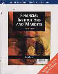 FINANCIAL INSTITUTIONS AND MARKETS