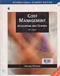 COST MANAGEMENT; Accounting and Control