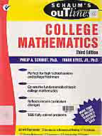 Image of SCHAUM'S OUTLINES COLLEGE MATHEMATICS