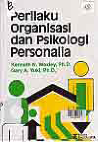 Image of PERILAKU ORGANISASI DAN PSIKOLOGI PERSONALIA