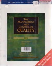 Image of THE MANAGEMENT AND CONTROL OF QUALITY + CD