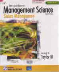 INTRODUCTION TO MANAGEMENT SCIENCE: Sains Manajemen 1