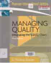 Image of MANAGING QUALITY; Integrating The Supply Chain + CD