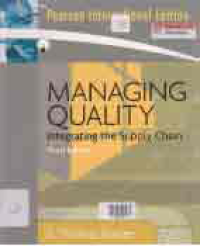 MANAGING QUALITY; Integrating The Supply Chain + CD