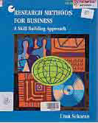 RESEARCH METHODS FOR BUSINESS; A SKILL BUILDING APPROACH