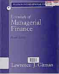 Image of ESSENTIALS OF MANAGERIAL FINANCE