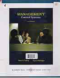 Image of MANAGEMENT CONTROL SYSTEMS