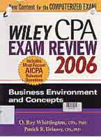 Image of WILEY CPA EXAM REVIEW 2006 : Business Environment and Concepts