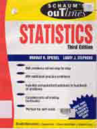 SCHAUM'S OUTLINE OF THEORY AND PROBLEMS OF STATISTICS