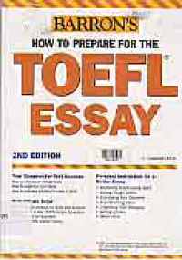 Image of BARRON'S HOW TO PREPARE FOR THE TOEFL ESSAY