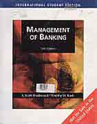 Image of MANAGEMENT OF BANKING